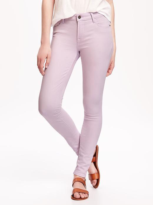 Old Navy Mid Rise Rockstar Skinny Jeans For Women - Ashen Lilac