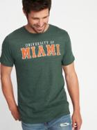 Old Navy Mens College-team Graphic Tee For Men University Of Miami Size M