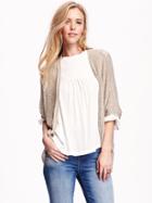 Old Navy Ribbed Cocoon Cardi - Line In The Sand