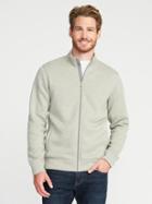 Old Navy Mens Sweater-fleece Zip-front Jacket For Men Oatmeal Heather Size Xxxl