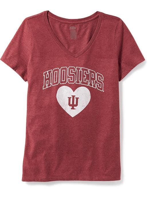 Old Navy Ncaa V Neck Tee For Women - Indiana University