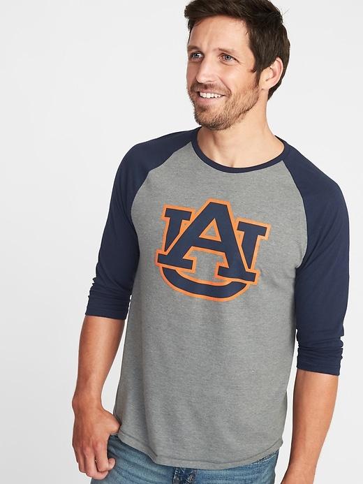 Old Navy Mens College-team Raglan-sleeve Tee For Men Auburn University Size Xl