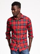 Old Navy Regular Fit Plaid Flannel Shirt For Men - Goodnight Nora