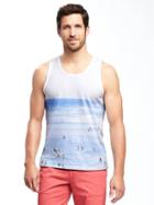 Old Navy Graphic Tank For Men - Sun On The Beach