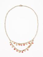 Old Navy Womens Enamel-disc Statement Necklace For Women Coral Blush Size One Size