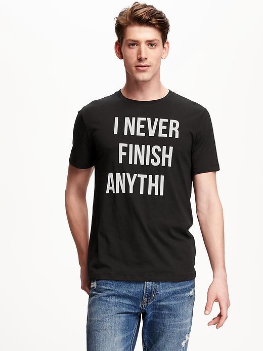 Old Navy Humor Graphic Tee For Men - Black