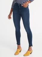 Old Navy Womens High-rise Built-in Warm Released-hem Rockstar Super Skinny Jeans For Women Jackson Size 2