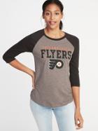 Old Navy Womens Nhl Team-graphic Raglan Tee For Women Philly Flyers Size Xxl