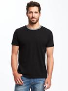 Old Navy Soft Washed Crew Neck Tee For Men - Black