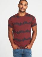 Old Navy Mens Soft-washed Printed Crew-neck Tee For Men Tree Size Xl