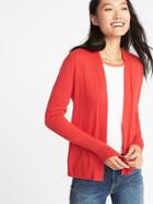 Old Navy Womens Cropped Open-front Sweater For Women Vermilion Red Size L