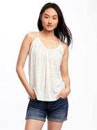 Old Navy Relaxed Suspended Neck Top For Women - Creme De La Creme