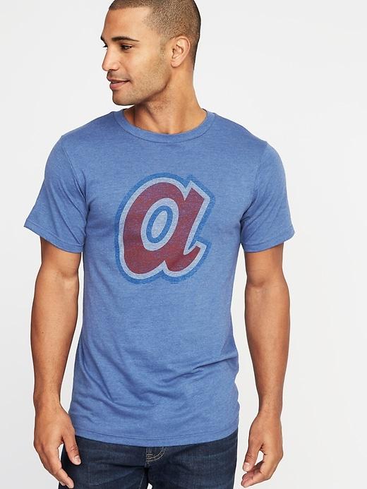 Old Navy Mens Mlb Cooperstown Collection Team Tee For Men Atlanta Braves Size S