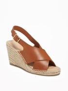 Old Navy Cross Strap Espadrilles For Women - Cognac Brown