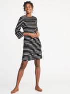 Old Navy Womens Striped Textured Sheath Dress For Women Black/white Stripe Size Xxl
