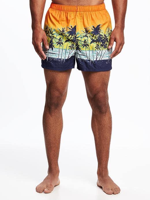 Old Navy Printed Boxer Shorts For Men - Blue Scenic