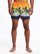 Old Navy Printed Boxer Shorts For Men - Blue Scenic