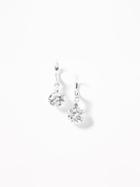 Old Navy  Crystal-stone Drop Earrings For Women Silver Size One Size