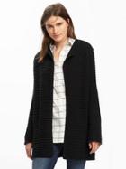 Old Navy Textured Cardi Coat For Women - Black