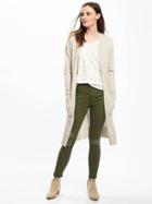 Old Navy Open Front Super Long Cardi For Women - Palomino