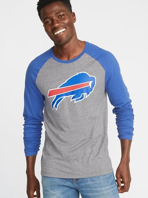 Old Navy Mens Nfl Graphic Raglan Tee For Men Bills Size S