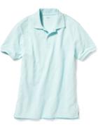 Old Navy Mens Short Sleeve Pique Polos - Eyrie Blue