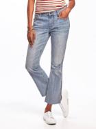 Old Navy Cropped Kick Flare Jeans For Women - June Grass
