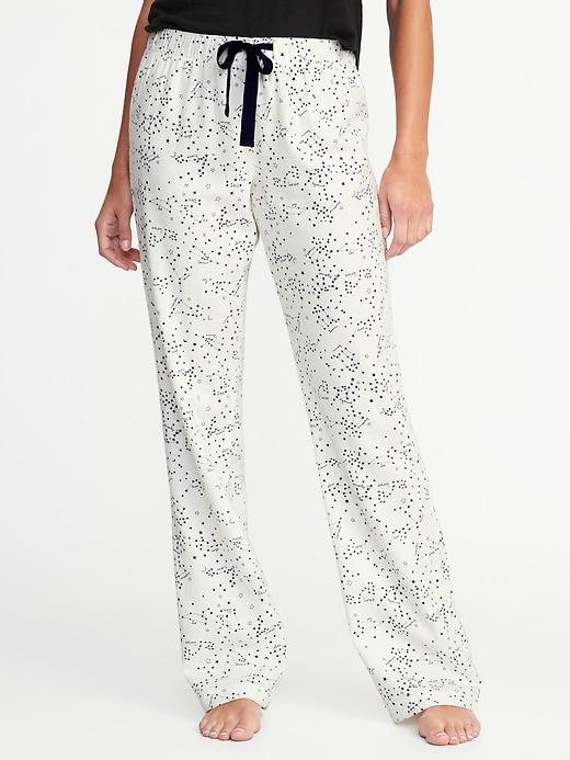 Old Navy Womens Patterned Flannel Sleep Pants For Women Astrological Constellation Size S
