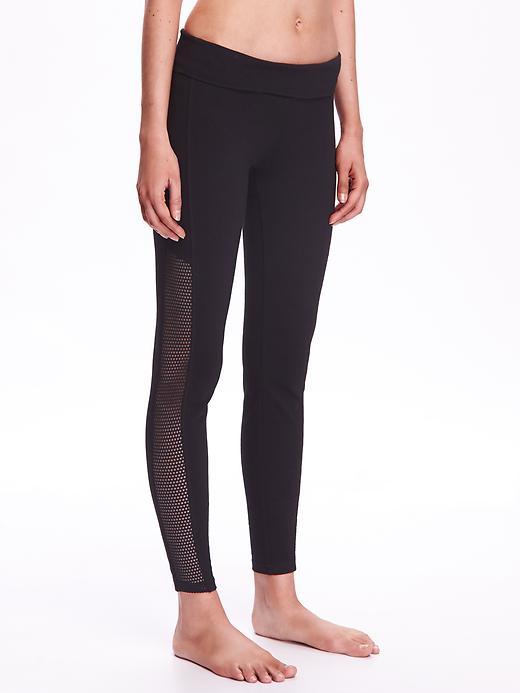 Old Navy Mesh Yoga Leggings - Blackjack
