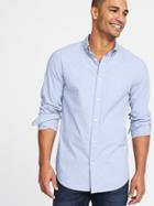 Old Navy Mens Slim-fit Built-in Flex Classic Shirt For Men Color Me Blue Size Xxxl