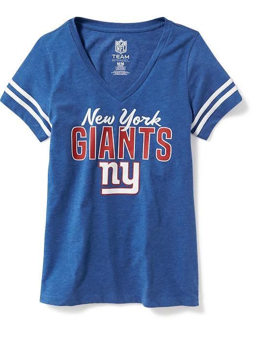 Old Navy Womens Nfl Team V-neck Tee For Women Giants Size S