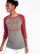 Old Navy Womens Ncaa Crew-neck Raglan Tee For Women Usc Size Xs