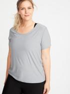 Tie-back Plus-size Performance Tee