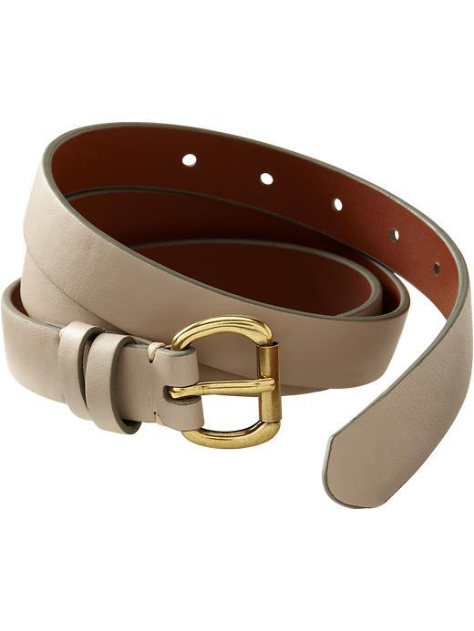 Old Navy Womens Faux Leather Belts - Taupe