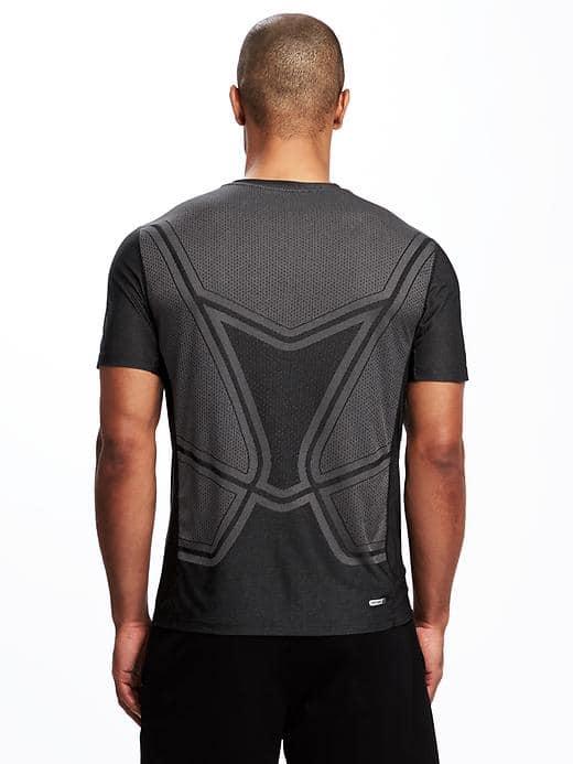 Old Navy Go Dry Mesh Back Performance Tee For Men - Black
