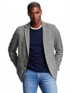 Old Navy Tweed Blazer For Men - Dark Charcoal Gray