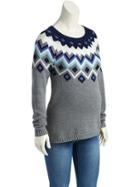 Old Navy Womens Fair Isle Sweater Tunic Size L - Fairisle Multistripe