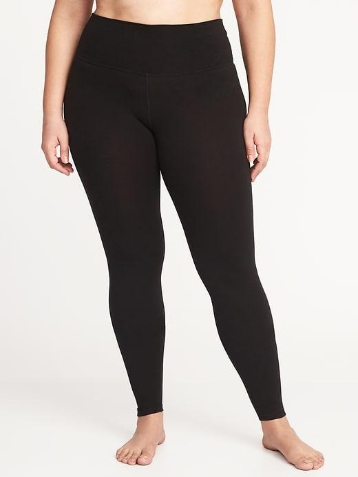 Old Navy Womens Plus-size Yoga Leggings Black Size 1x