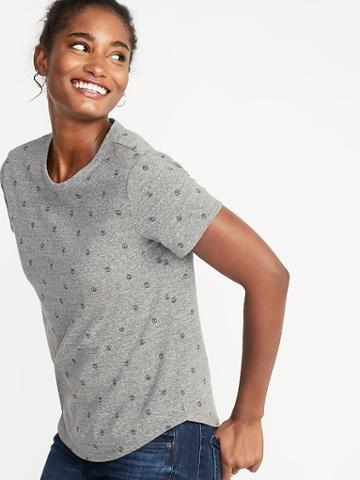 Everywear Peace-sign Print Tee For Women