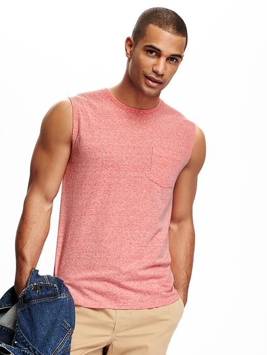 Old Navy Pocket Muscle Tee For Men - Robbie Red