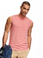 Old Navy Pocket Muscle Tee For Men - Robbie Red