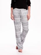 Old Navy Striped Knit Lounge Pants - Gray Stripe