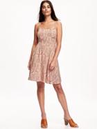 Old Navy Cami Dress For Women - Pink Paisley
