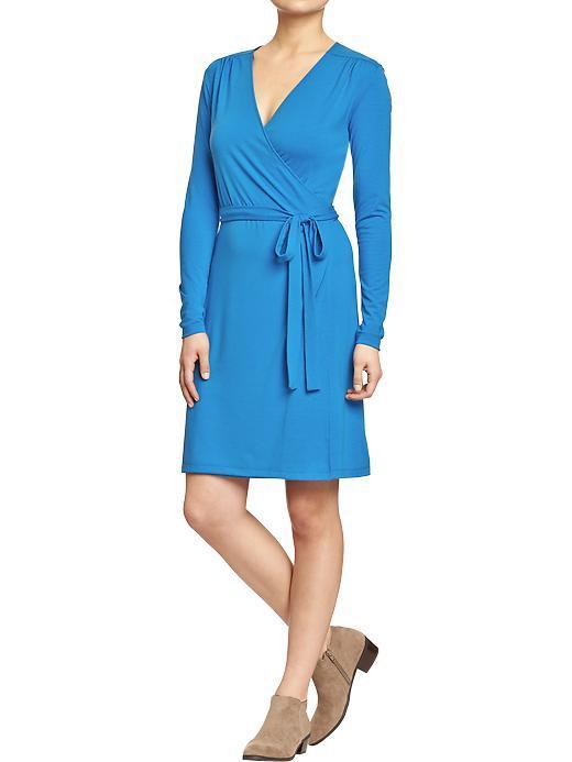 Old Navy Womens Long Sleeved Wrap Dresses - Ferris Blueler