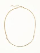 Old Navy Metal Bar Necklace For Women - Gold