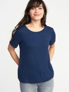 Old Navy Womens Soft-spun Luxe Swing Tee For Women Lost At Sea Navy Size Xs