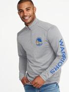 Old Navy Mens Nba Team-graphic 1/4-zip Pullover For Men Golden State Warriors Size S