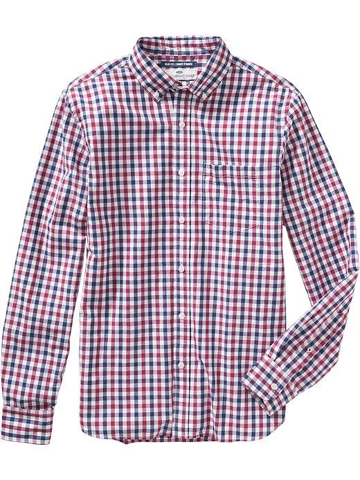 Old Navy Mens Slim Fit Classic Shirts Size Xxl Big - Boysenberry Juice