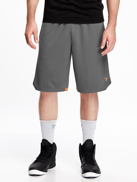 Old Navy Go Dry Elastic Back Mesh Shorts For Men 12 - Graphite