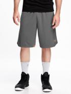 Old Navy Go Dry Elastic Back Mesh Shorts For Men 12 - Graphite